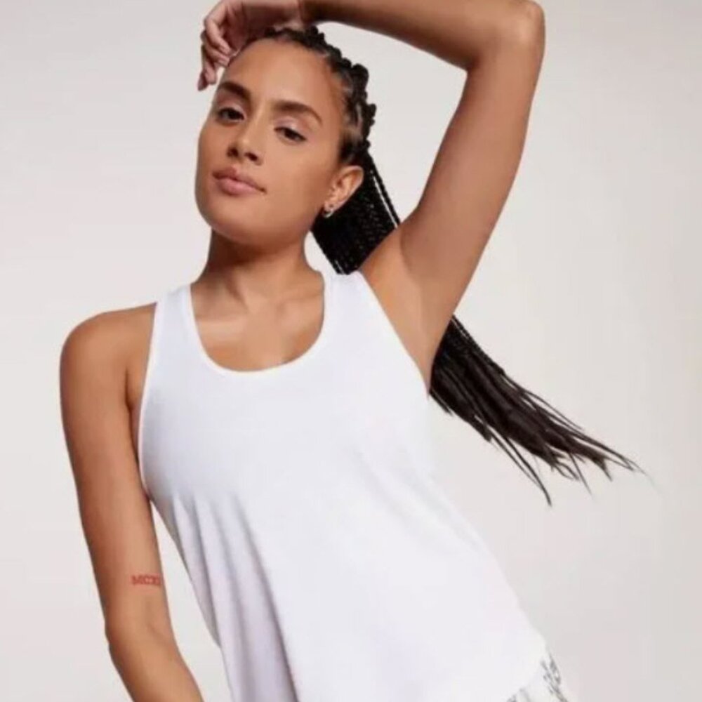 Calia Twist Back Tank Size M in White